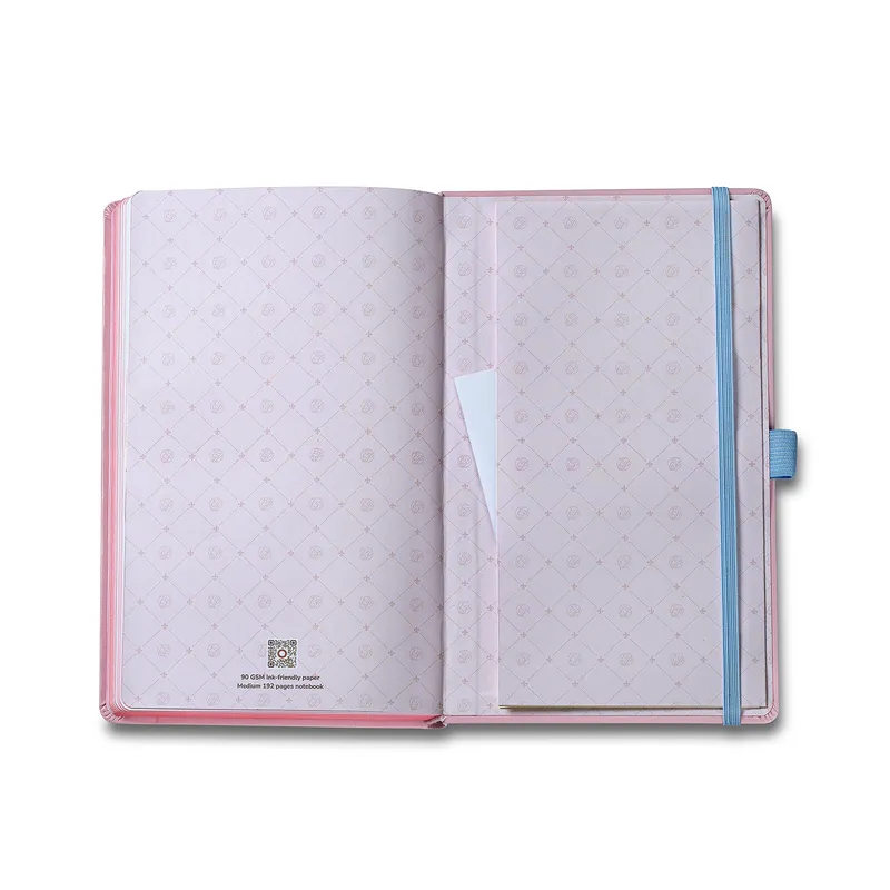 Sheaffer Emily in Paris Medium Notebook 90 GSM Ink Friendly with Embossed Eiffel Tower - Pink