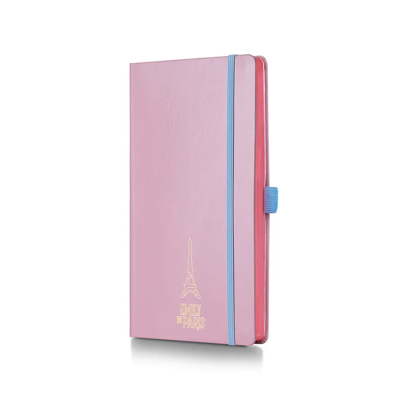 Sheaffer Emily in Paris Medium Notebook 90 GSM Ink Friendly with Embossed Eiffel Tower - Pink
