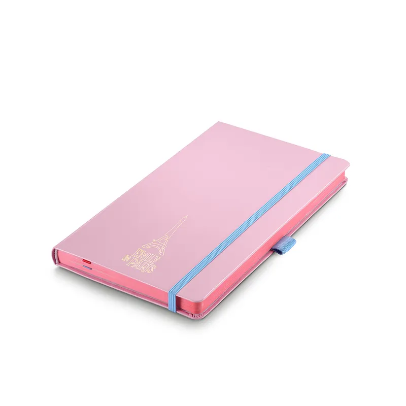 Sheaffer Emily in Paris Medium Notebook 90 GSM Ink Friendly with Embossed Eiffel Tower - Pink
