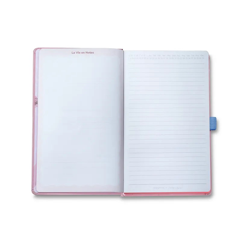 Sheaffer Emily in Paris Medium Notebook 90 GSM Ink Friendly with Embossed Eiffel Tower - Pink