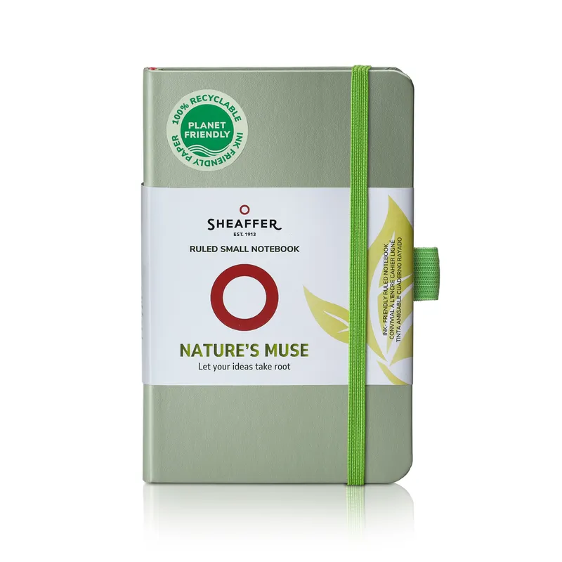 Sheaffer Nature's Muse 90 GSM Eco-Friendly Hardbound Small Notebook - Sage Green