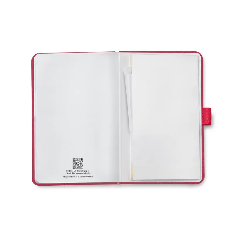 Sheaffer Echoes Of Red 90 GSM Eco-Friendly Hardbound Small Notebook - Red