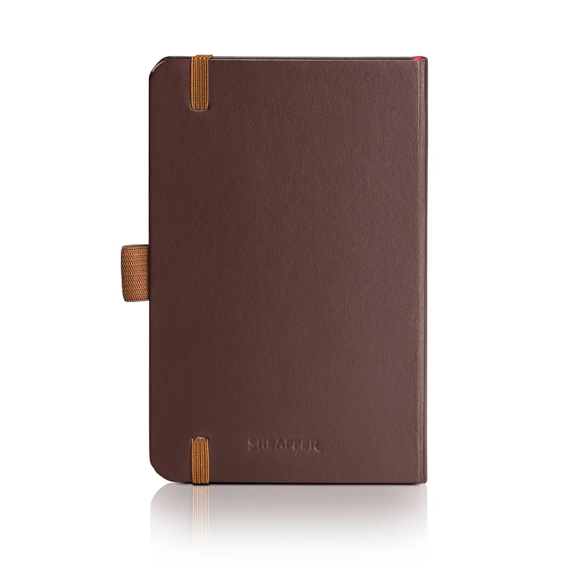 Sheaffer Echoes Of Red 90 GSM Eco-Friendly Hardbound Small Notebook - Dark Brown