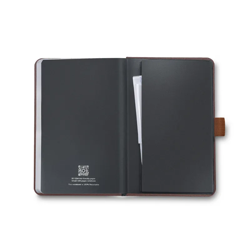 Sheaffer Echoes Of Red 90 GSM Eco-Friendly Hardbound Small Notebook - Dark Brown
