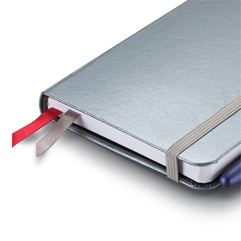 Sheaffer Eternal Shine 90 GSM Eco-Friendly Hardbound Small Notebook - Metallic Light Grey