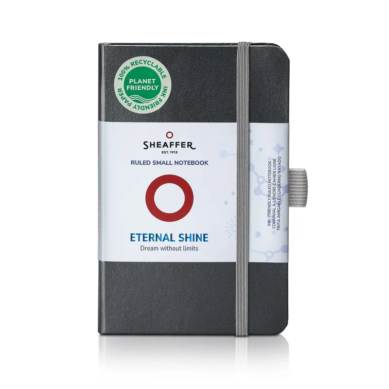 Sheaffer Eternal Shine 90 GSM Eco-Friendly Hardbound Small Notebook - Metallic Charcoal