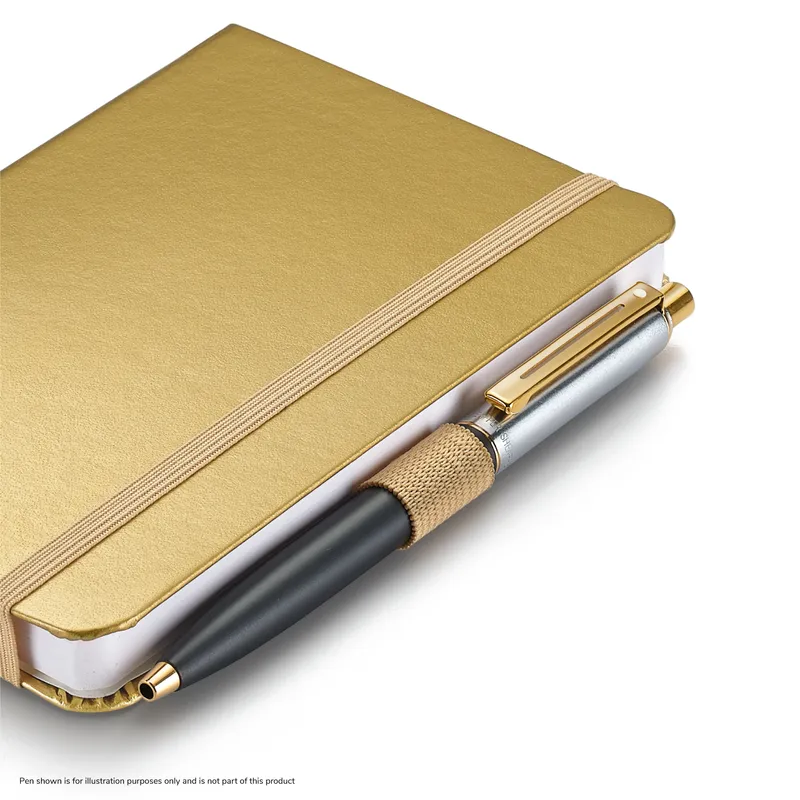 Sheaffer Eternal Shine 90 GSM Eco-Friendly Hardbound Small Notebook - Metallic Gold