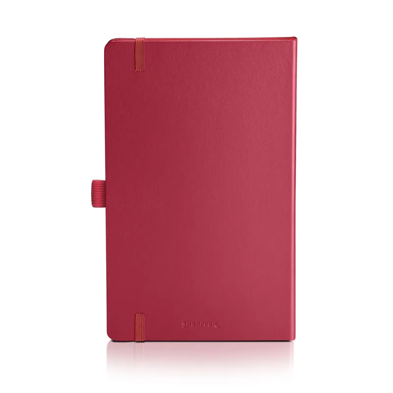 Sheaffer Echoes Of Red 90 GSM Eco-Friendly Hardbound Medium Notebook - Red