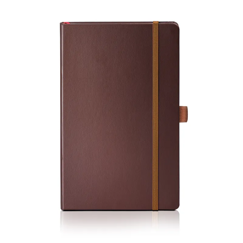 Sheaffer Echoes Of Red 90 GSM Eco-Friendly Hardbound Medium Notebook - Dark Brown