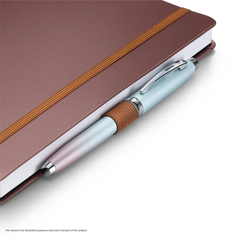 Sheaffer Echoes Of Red 90 GSM Eco-Friendly Hardbound Medium Notebook - Dark Brown