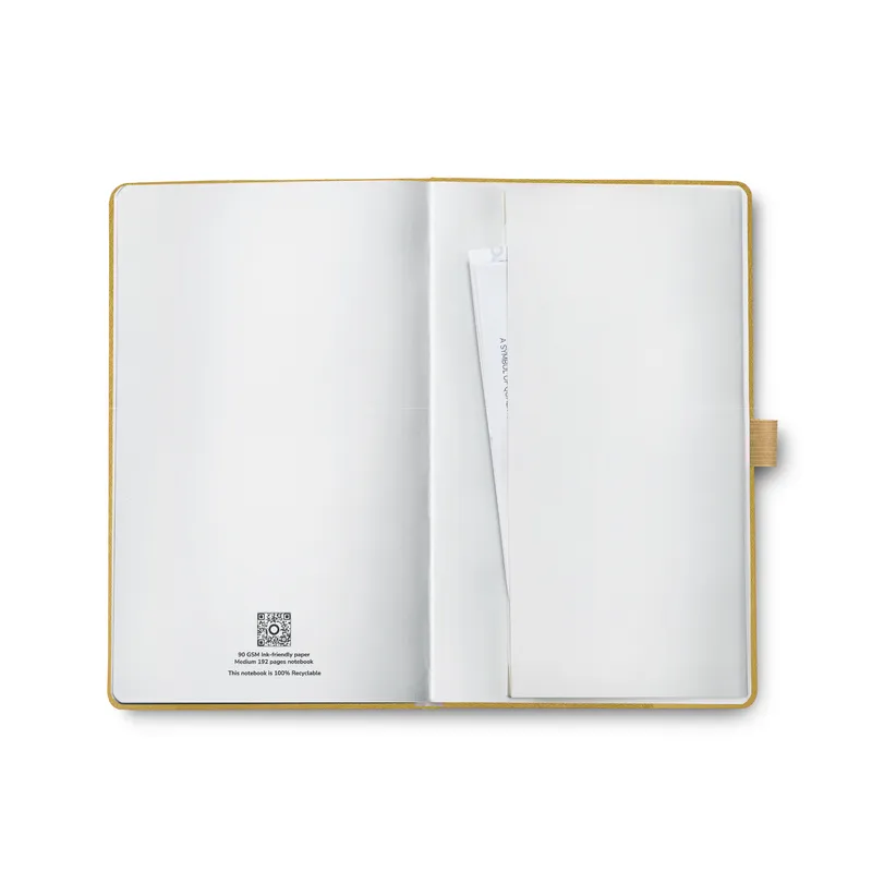 Sheaffer Eternal Shine 90 GSM Eco-Friendly Hardbound Medium Notebook - Metallic Gold