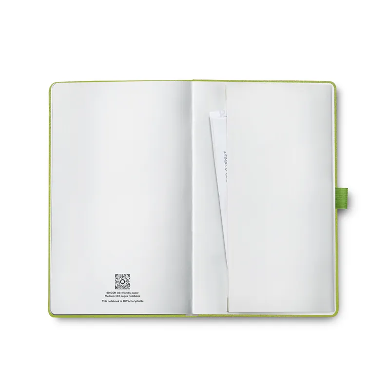 Sheaffer Nature's Muse 90 GSM Eco-Friendly Hardbound Medium Notebook - Light Green