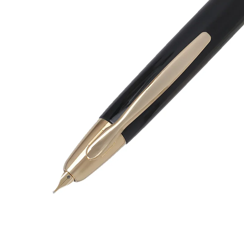 Pilot FC1500 RG Glossy Black Capless Retractable Fountain Pen with Gold Trims-Medium