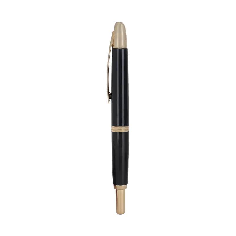 Pilot FC1500 RG Glossy Black Capless Retractable Fountain Pen with Gold Trims-Medium