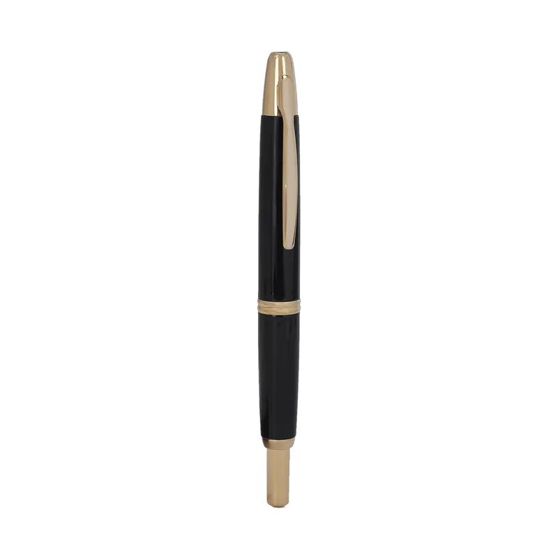 Pilot FC1500 RG Glossy Black Capless Retractable Fountain Pen with Gold Trims-Medium