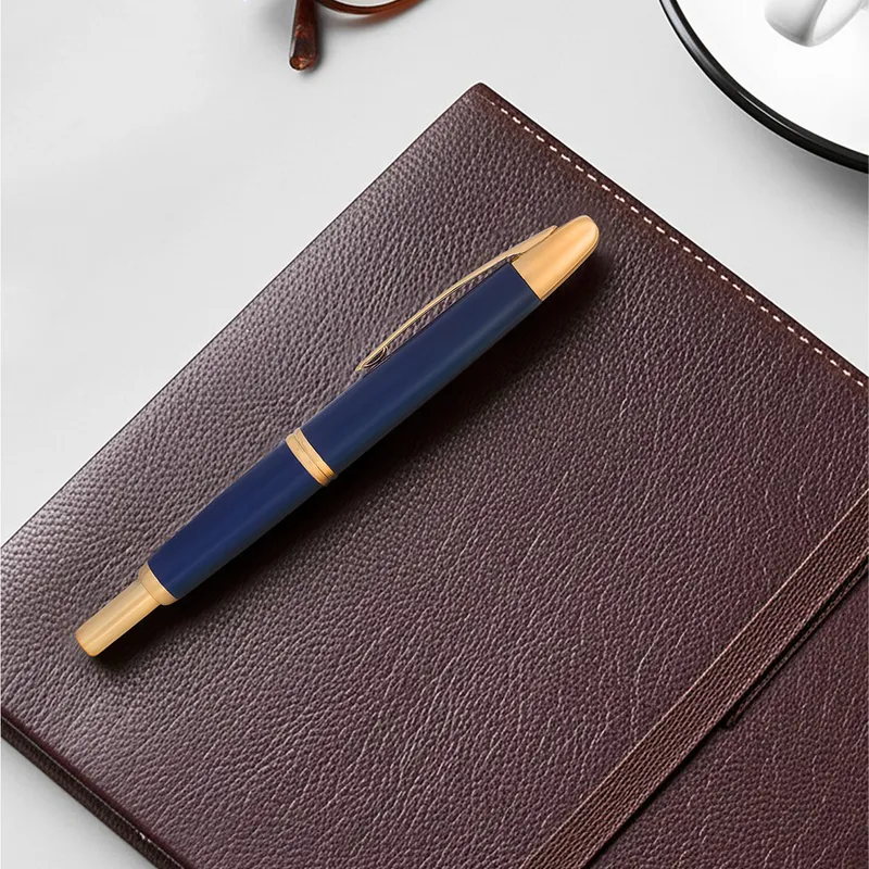 Pilot FC1500 RG Glossy Blue Capless Retractable Fountain Pen with Gold Trims-Medium