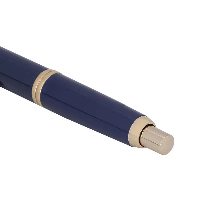 Pilot FC1500 RG Glossy Blue Capless Retractable Fountain Pen with Gold Trims-Medium