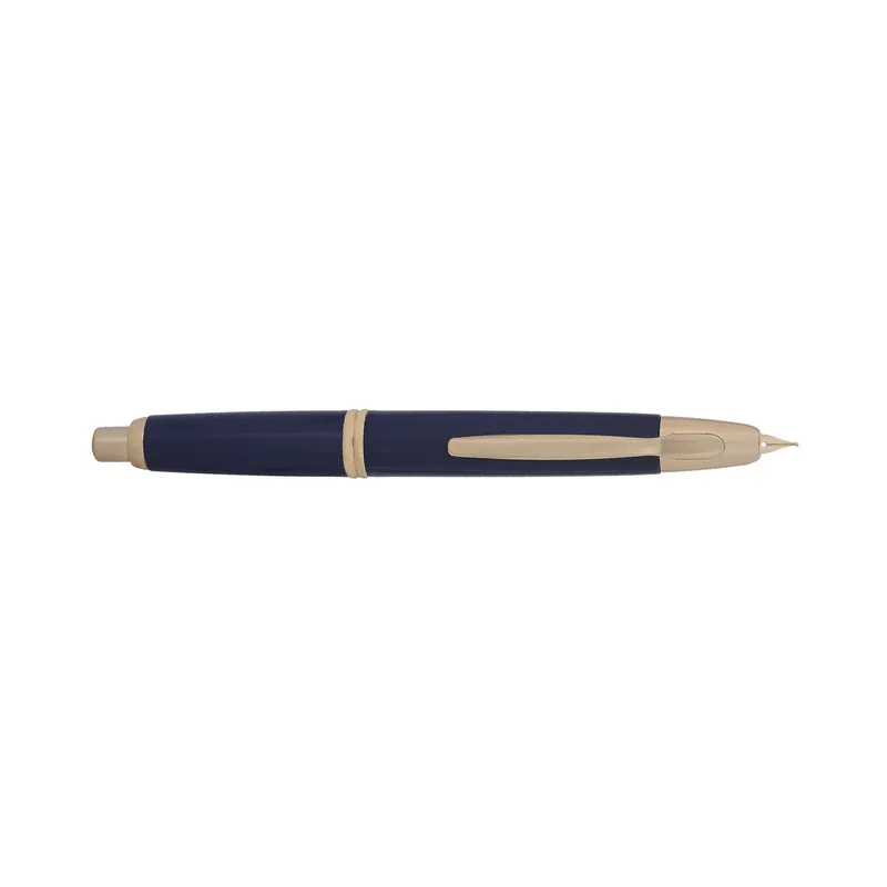 Pilot FC1500 RG Glossy Blue Capless Retractable Fountain Pen with Gold Trims-Medium
