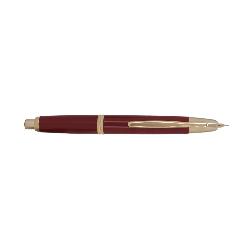 Pilot FC1500 RG Glossy Red Capless Retractable Fountain Pen with Gold Trims-Medium