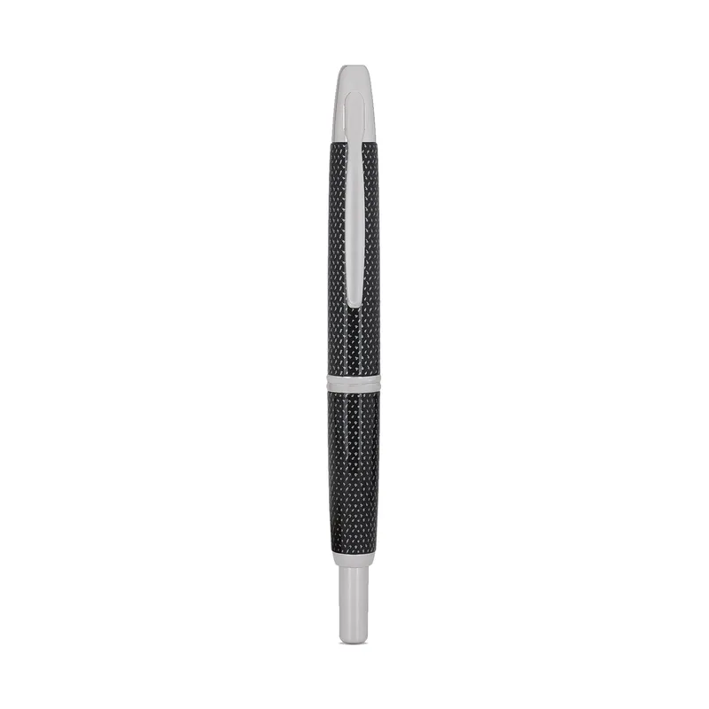 Pilot 2076 Kasuri Black Capless Retractable Fountain Pen with Rhodium-Plated Trims