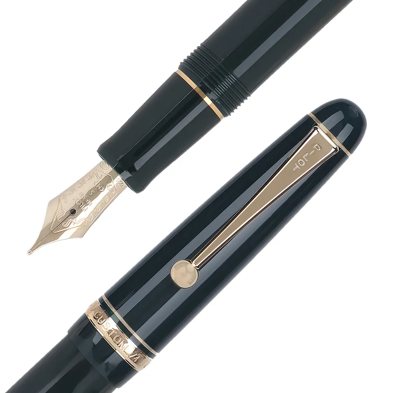Pilot 2166 Custom 74 Dark Green Fountain Pen-Medium