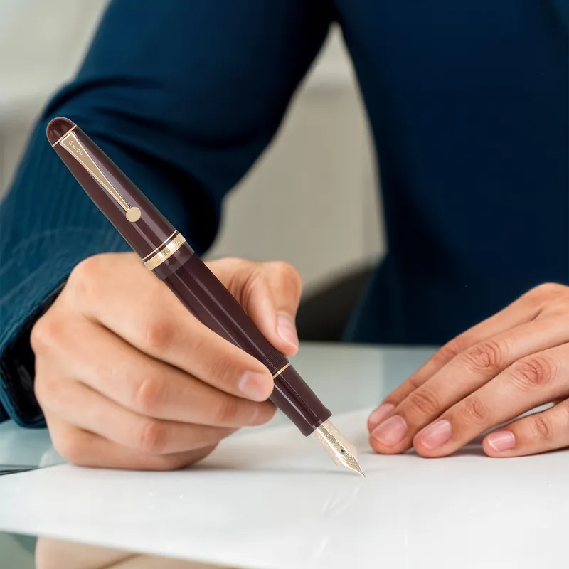 Pilot 2158 Custom 74 Dark Red Fountain Pen-Medium