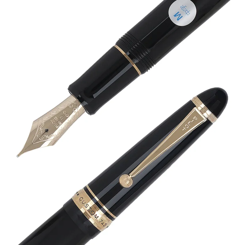 Pilot 2058 Custom 743 Black Fountain Pen-Medium
