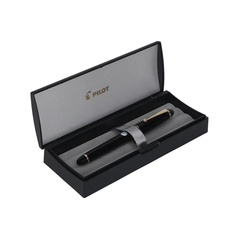 Pilot 2058 Custom 743 Black Fountain Pen-Medium