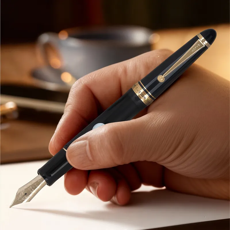 Pilot 2058 Custom 743 Black Fountain Pen-Medium