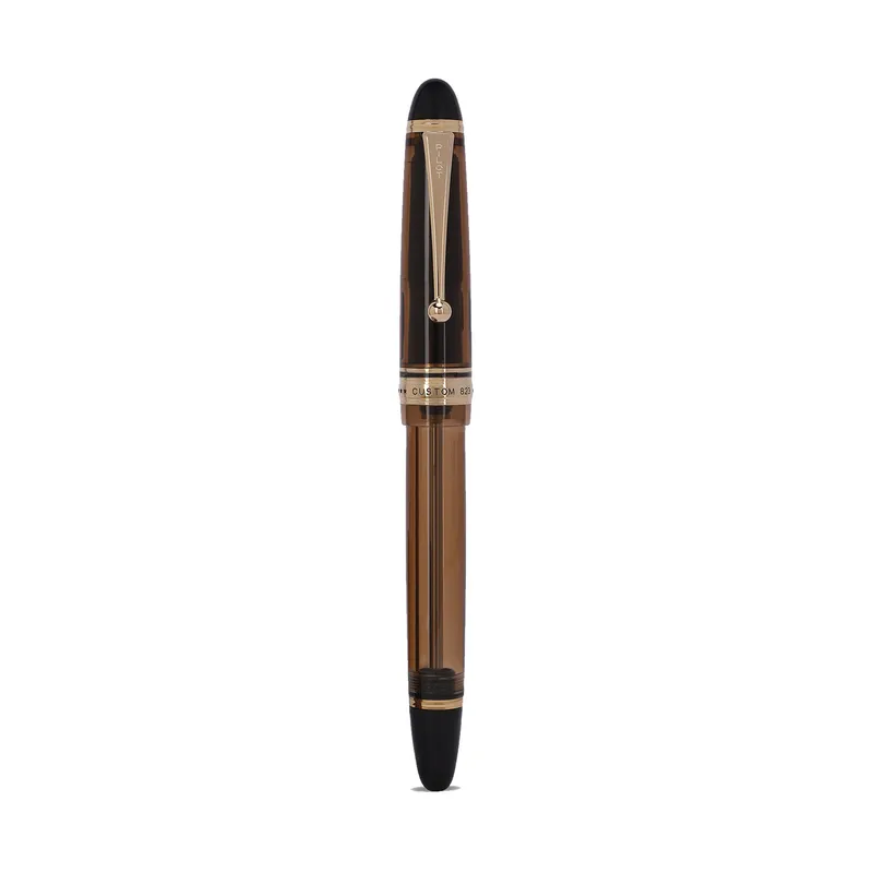 Pilot 2199 Custom 823 Brown Fountain Pen with Ink Bottle-Medium