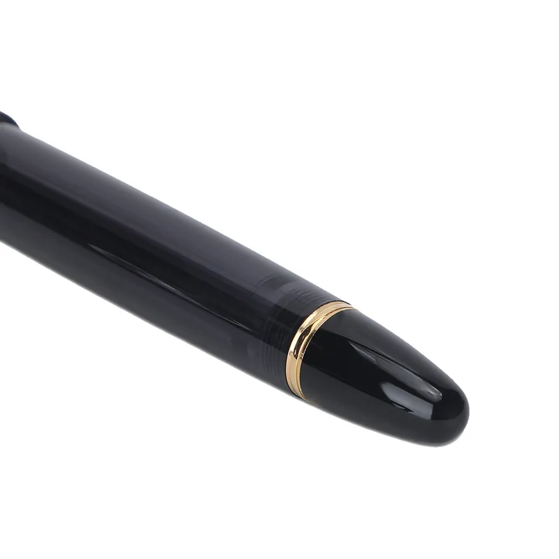 Pilot 2196 Custom 823 Black Fountain Pen with Ink Bottle-Medium