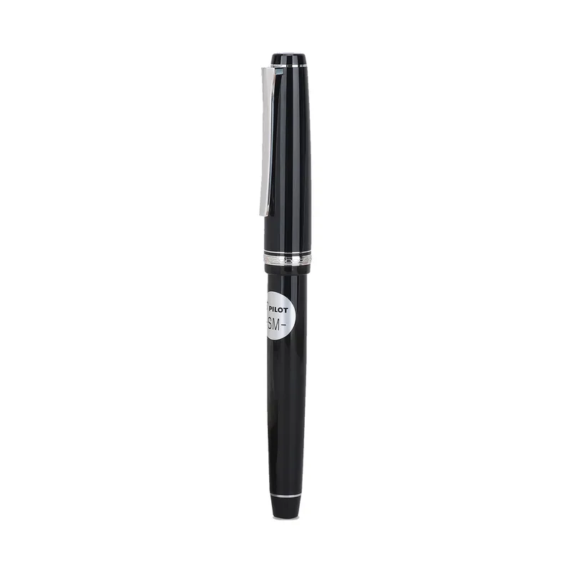 Pilot 2120 Falcon Black with Rhodium-Plated Trims, Soft Fountain Pen-Medium