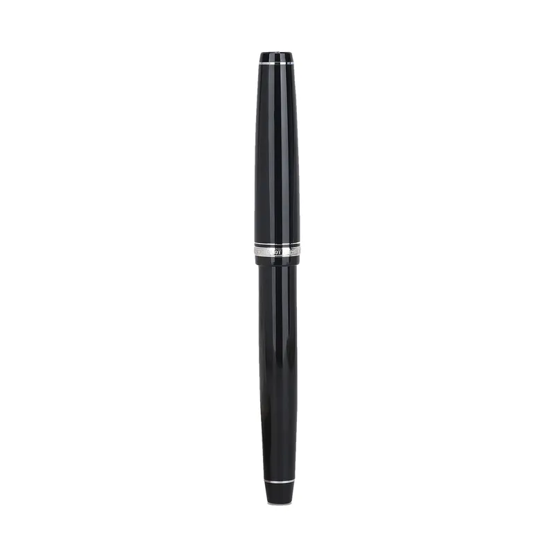 Pilot 2120 Falcon Black with Rhodium-Plated Trims, Soft Fountain Pen-Medium