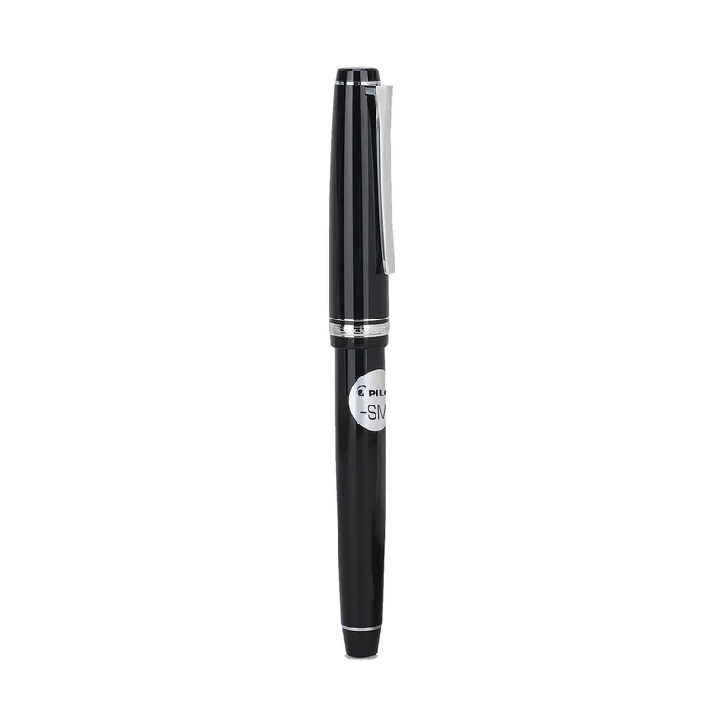 Pilot 2120 Falcon Black with Rhodium-Plated Trims, Soft Fountain Pen-Medium