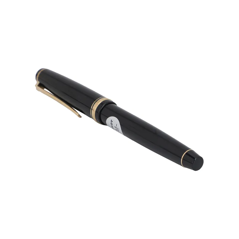 Pilot 2116 Falcon Black & Gold with Rhodium-Plated Trims Fountain Pen-Medium