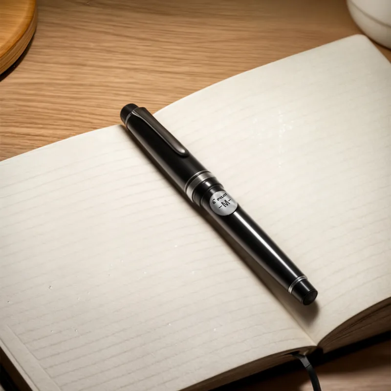 Pilot 2294 Justus 95 Net Black with Silver Trims Fountain Pen-Medium