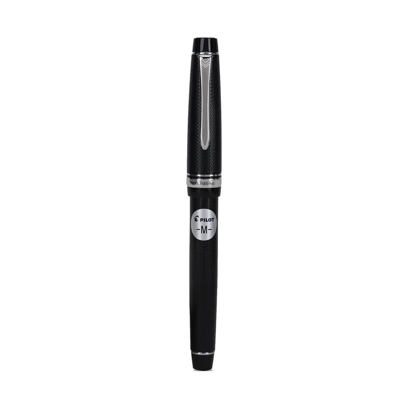 Pilot 2294 Justus 95 Net Black with Silver Trims Fountain Pen-Medium