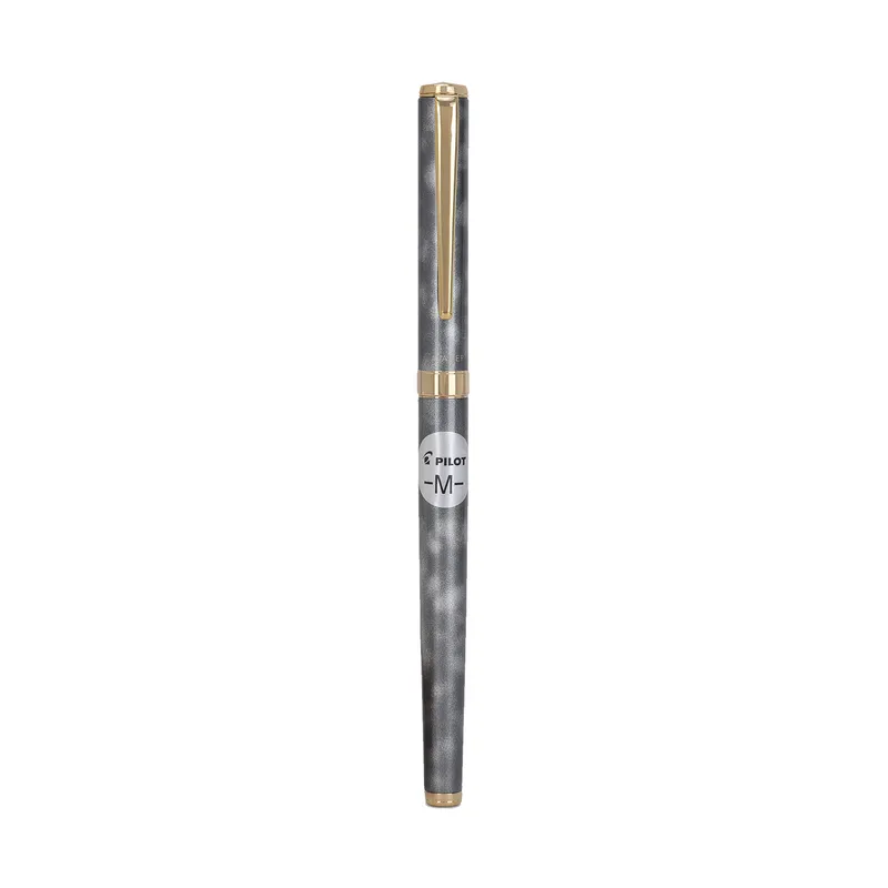 Pilot 2101 Cavalier Black & Grey Fountain Pen-Medium