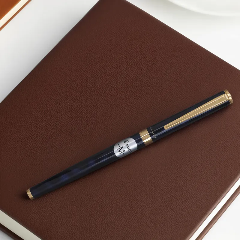 Pilot 2103 Cavalier Black & Blue Fountain Pen-Medium