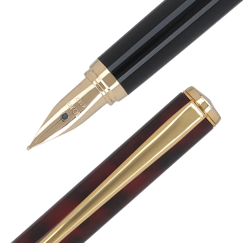 Pilot 2105 Cavalier Black & Red Fountain Pen-Medium