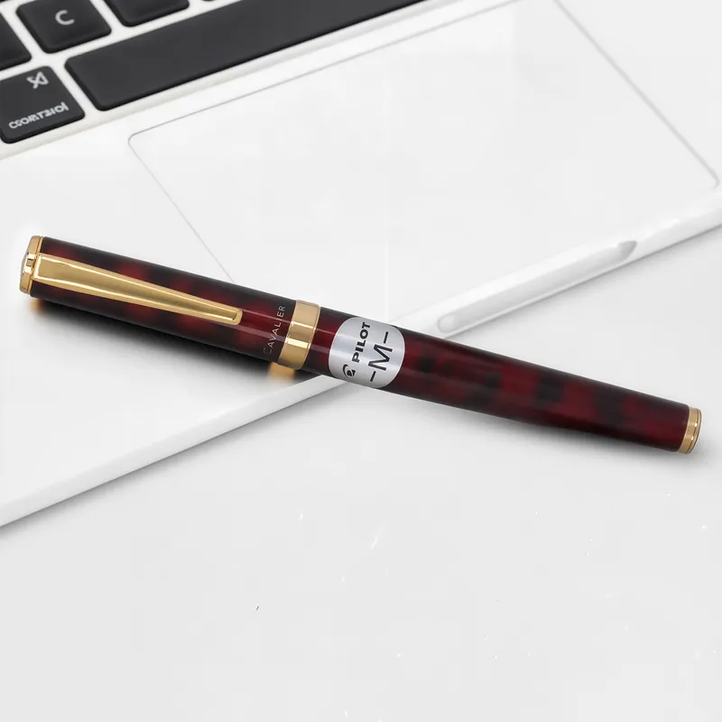 Pilot 2105 Cavalier Black & Red Fountain Pen-Medium