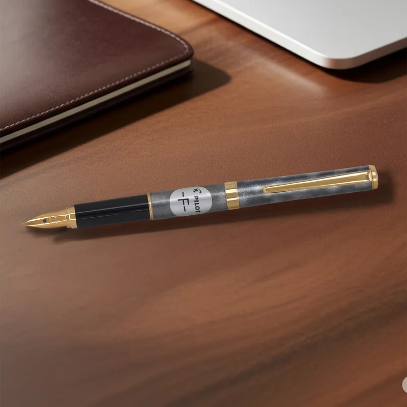 Pilot 2100 Cavalier Black & Grey Fountain Pen-Fine