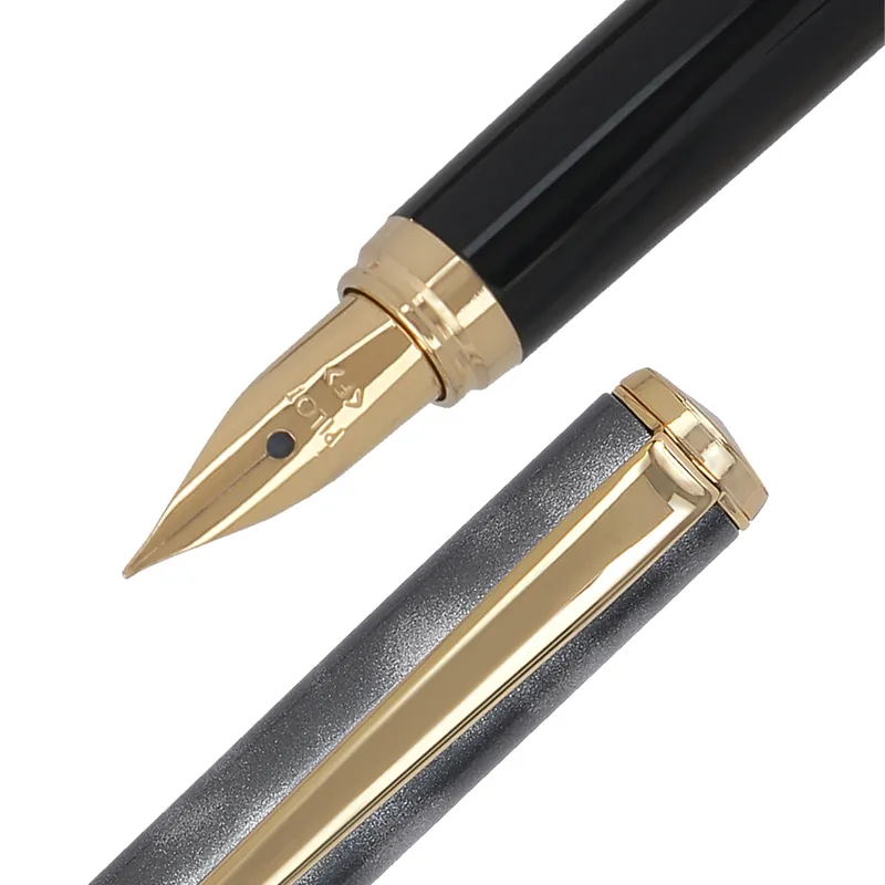 Pilot 2100 Cavalier Black & Grey Fountain Pen-Fine