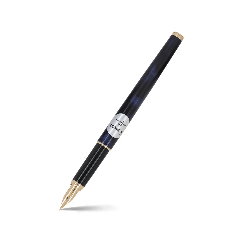 Pilot 2102 Cavalier Black & Blue Fountain Pen-Fine