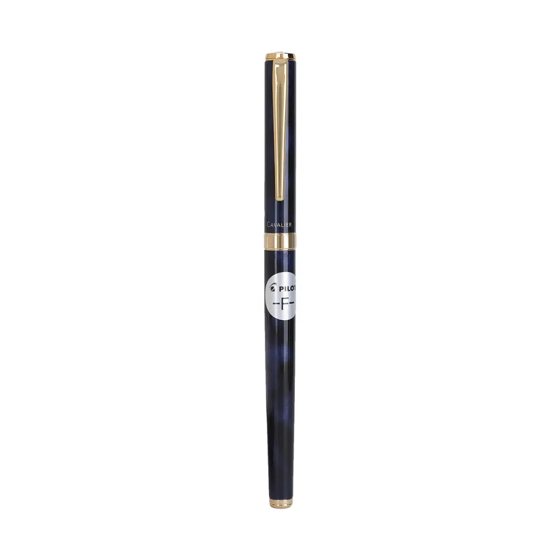 Pilot 2102 Cavalier Black & Blue Fountain Pen-Fine