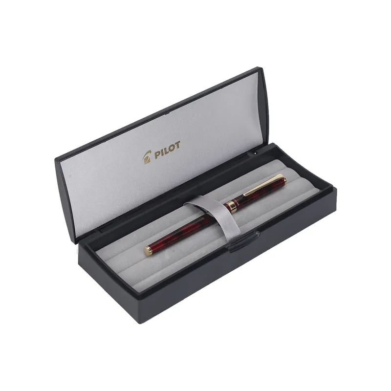 Pilot 2104 Cavalier Black & Red Fountain Pen-Fine