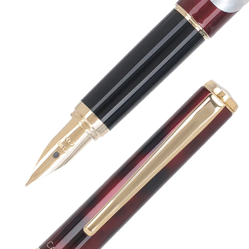 Pilot 2104 Cavalier Black & Red Fountain Pen-Fine