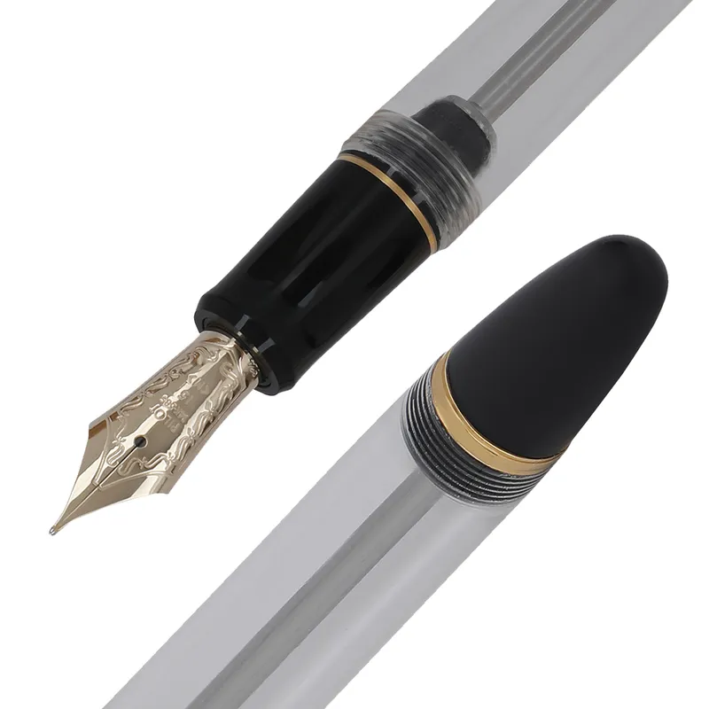 Pilot 2335 Custom 823 Clear Fountain Pen with Ink Bottle-Medium