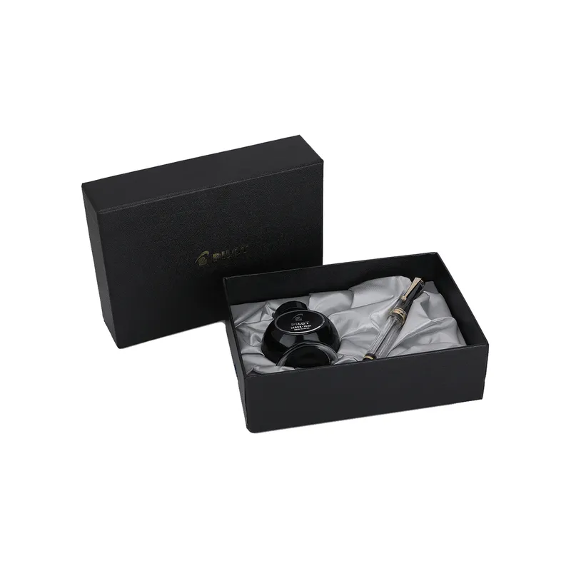 Pilot 2335 Custom 823 Clear Fountain Pen with Ink Bottle-Medium