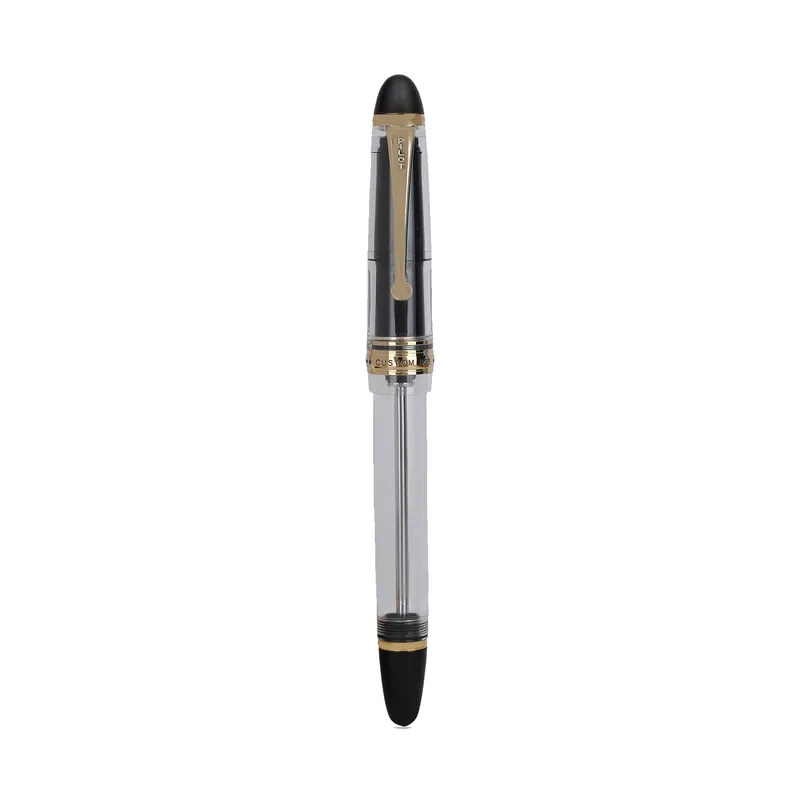 Pilot 2335 Custom 823 Clear Fountain Pen with Ink Bottle-Medium